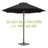 Dù sắt sơn tĩnh điện kích thước 3m màu đen 1 tầng