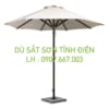 Dù sắt sơn tĩnh điện kích thước 3m màu kem 1 tầng