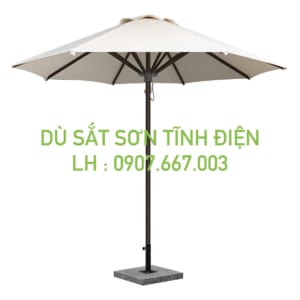 Dù sắt sơn tĩnh điện kích thước 3m màu xám 1 tầng sản xuất bởi Minh Long