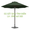 Dù sắt sơn tĩnh điện kích thước 3m màu xanh rêu 1 tầng